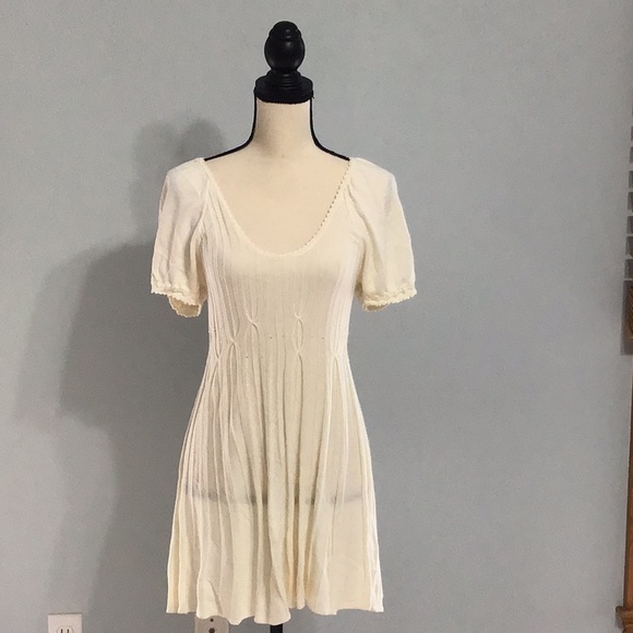 STUDIO M WHITE/CREAM SUMMER DRESS - Picture 1 of 4